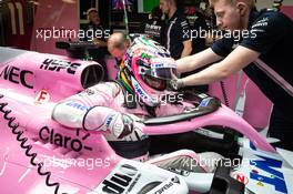 Sergio Perez (MEX) Racing Point Force India F1 VJM11. 26.10.2018. Formula 1 World Championship, Rd 19, Mexican Grand Prix, Mexico City, Mexico, Practice Day.