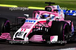 Sergio Perez (MEX) Racing Point Force India F1 VJM11. 26.10.2018. Formula 1 World Championship, Rd 19, Mexican Grand Prix, Mexico City, Mexico, Practice Day.