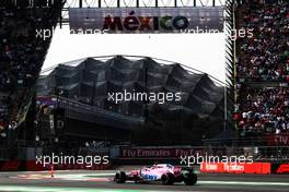 Sergio Perez (MEX) Racing Point Force India F1 VJM11. 26.10.2018. Formula 1 World Championship, Rd 19, Mexican Grand Prix, Mexico City, Mexico, Practice Day.