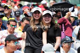Fans in the grandstand. 26.10.2018. Formula 1 World Championship, Rd 19, Mexican Grand Prix, Mexico City, Mexico, Practice Day.