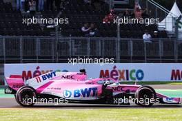 Sergio Perez (MEX) Racing Point Force India F1 VJM11. 26.10.2018. Formula 1 World Championship, Rd 19, Mexican Grand Prix, Mexico City, Mexico, Practice Day.