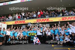 World Champion Lewis Hamilton (GBR) Mercedes AMG F1 W09. 28.10.2018. Formula 1 World Championship, Rd 19, Mexican Grand Prix, Mexico City, Mexico, Race Day.