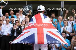 World Champion Lewis Hamilton (GBR) Mercedes AMG F1 W09. 28.10.2018. Formula 1 World Championship, Rd 19, Mexican Grand Prix, Mexico City, Mexico, Race Day.