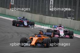 Fernando Alonso (ESP) McLaren MCL33. 28.10.2018. Formula 1 World Championship, Rd 19, Mexican Grand Prix, Mexico City, Mexico, Race Day.