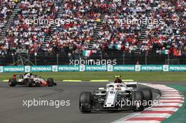 Charles Leclerc (MON) Sauber C37. 28.10.2018. Formula 1 World Championship, Rd 19, Mexican Grand Prix, Mexico City, Mexico, Race Day.