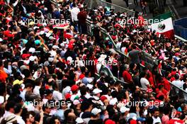 Fans in the grandstand. 28.10.2018. Formula 1 World Championship, Rd 19, Mexican Grand Prix, Mexico City, Mexico, Race Day.