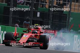 Kimi Raikkonen (FIN) Scuderia Ferrari  28.10.2018. Formula 1 World Championship, Rd 19, Mexican Grand Prix, Mexico City, Mexico, Race Day.