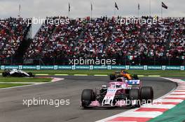 Sergio Perez (MEX) Racing Point Force India F1 VJM11. 28.10.2018. Formula 1 World Championship, Rd 19, Mexican Grand Prix, Mexico City, Mexico, Race Day.