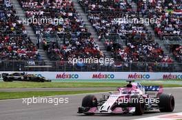 Sergio Perez (MEX) Racing Point Force India F1 VJM11. 28.10.2018. Formula 1 World Championship, Rd 19, Mexican Grand Prix, Mexico City, Mexico, Race Day.