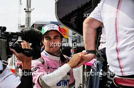 Sergio Perez (MEX) Racing Point Force India F1 Team after retiring from the race. 28.10.2018. Formula 1 World Championship, Rd 19, Mexican Grand Prix, Mexico City, Mexico, Race Day.