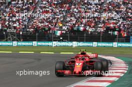 Kimi Raikkonen (FIN) Ferrari SF71H. 28.10.2018. Formula 1 World Championship, Rd 19, Mexican Grand Prix, Mexico City, Mexico, Race Day.