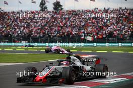 Romain Grosjean (FRA) Haas F1 Team VF-18. 28.10.2018. Formula 1 World Championship, Rd 19, Mexican Grand Prix, Mexico City, Mexico, Race Day.