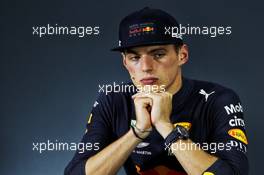 Max Verstappen (NLD) Red Bull Racing in the post qualifying FIA Press Conference. 27.10.2018. Formula 1 World Championship, Rd 19, Mexican Grand Prix, Mexico City, Mexico, Qualifying Day.