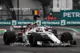 Charles Leclerc (MON) Sauber F1 Team C37. 27.10.2018. Formula 1 World Championship, Rd 19, Mexican Grand Prix, Mexico City, Mexico, Qualifying Day.