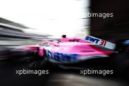 Esteban Ocon (FRA) Racing Point Force India F1 VJM11 leaves the pits. 27.10.2018. Formula 1 World Championship, Rd 19, Mexican Grand Prix, Mexico City, Mexico, Qualifying Day.