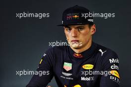 Max Verstappen (NLD) Red Bull Racing in the post qualifying FIA Press Conference. 27.10.2018. Formula 1 World Championship, Rd 19, Mexican Grand Prix, Mexico City, Mexico, Qualifying Day.