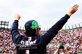 Sergio Perez (MEX) Racing Point Force India F1 Team on the drivers parade. 28.10.2018. Formula 1 World Championship, Rd 19, Mexican Grand Prix, Mexico City, Mexico, Race Day.