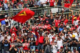 Ferrari fans in the grandstand. 28.10.2018. Formula 1 World Championship, Rd 19, Mexican Grand Prix, Mexico City, Mexico, Race Day.