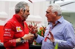 (L to R): Maurizio Arrivabene (ITA) Ferrari Team Principal with Lawrence Stroll (CDN) Racing Point Force India F1 Team Investor. 28.10.2018. Formula 1 World Championship, Rd 19, Mexican Grand Prix, Mexico City, Mexico, Race Day.