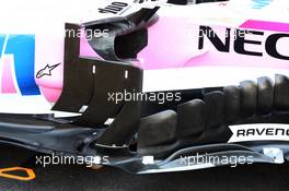 Racing Point Force India F1 VJM11 sidepod detail. 25.10.2018. Formula 1 World Championship, Rd 19, Mexican Grand Prix, Mexico City, Mexico, Preparation Day.