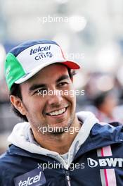 Sergio Perez (MEX) Racing Point Force India F1 Team at an America Movil Charity Football Match. 24.10.2018. Formula 1 World Championship, Rd 19, Mexican Grand Prix, Mexico City, Mexico, Preparation Day.