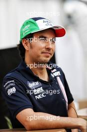 Sergio Perez (MEX) Racing Point Force India F1 Team. 25.10.2018. Formula 1 World Championship, Rd 19, Mexican Grand Prix, Mexico City, Mexico, Preparation Day.
