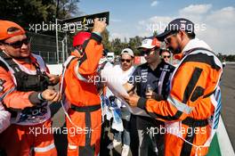 Sergio Perez (MEX) Racing Point Force India F1 Team walks the circuit. 25.10.2018. Formula 1 World Championship, Rd 19, Mexican Grand Prix, Mexico City, Mexico, Preparation Day.