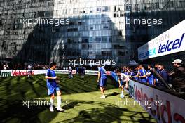 Sergio Perez (MEX) Racing Point Force India F1 Team at an America Movil Charity Football Match. 24.10.2018. Formula 1 World Championship, Rd 19, Mexican Grand Prix, Mexico City, Mexico, Preparation Day.