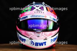 The helmet of Sergio Perez (MEX) Racing Point Force India F1 Team. 25.10.2018. Formula 1 World Championship, Rd 19, Mexican Grand Prix, Mexico City, Mexico, Preparation Day.