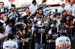 Esteban Ocon (FRA) Racing Point Force India F1 Team signs autographs for the fans. 25.10.2018. Formula 1 World Championship, Rd 19, Mexican Grand Prix, Mexico City, Mexico, Preparation Day.