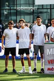 Esteban Ocon (FRA) Racing Point Force India F1 Team at an America Movil Charity Football Match. 24.10.2018. Formula 1 World Championship, Rd 19, Mexican Grand Prix, Mexico City, Mexico, Preparation Day.