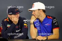 Max Verstappen (NLD) Red Bull Racing and Pierre Gasly (FRA) Scuderia Toro Rosso  25.10.2018. Formula 1 World Championship, Rd 19, Mexican Grand Prix, Mexico City, Mexico, Preparation Day.