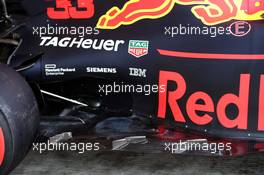 Red Bull Racing RB14 floor detail. 25.10.2018. Formula 1 World Championship, Rd 19, Mexican Grand Prix, Mexico City, Mexico, Preparation Day.