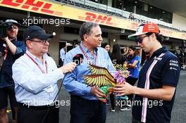 Sergio Perez (MEX) Racing Point Force India F1 Team. 25.10.2018. Formula 1 World Championship, Rd 19, Mexican Grand Prix, Mexico City, Mexico, Preparation Day.