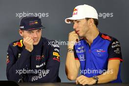 Max Verstappen (NLD) Red Bull Racing and Pierre Gasly (FRA) Scuderia Toro Rosso  25.10.2018. Formula 1 World Championship, Rd 19, Mexican Grand Prix, Mexico City, Mexico, Preparation Day.