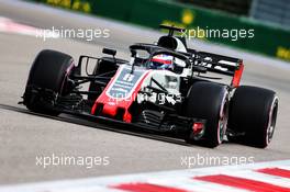 Romain Grosjean (FRA) Haas F1 Team VF-18. 28.09.2018. Formula 1 World Championship, Rd 16, Russian Grand Prix, Sochi Autodrom, Sochi, Russia, Practice Day.