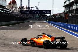 Lando Norris (GBR) McLaren MCL33 Test Driver. 28.09.2018. Formula 1 World Championship, Rd 16, Russian Grand Prix, Sochi Autodrom, Sochi, Russia, Practice Day.