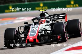 Kevin Magnussen (DEN) Haas VF-18. 28.09.2018. Formula 1 World Championship, Rd 16, Russian Grand Prix, Sochi Autodrom, Sochi, Russia, Practice Day.