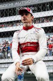Charles Leclerc (MON) Sauber F1 Team on the grid. 30.09.2018. Formula 1 World Championship, Rd 16, Russian Grand Prix, Sochi Autodrom, Sochi, Russia, Race Day.