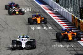Sergey Sirotkin (RUS) Williams FW41. 30.09.2018. Formula 1 World Championship, Rd 16, Russian Grand Prix, Sochi Autodrom, Sochi, Russia, Race Day.