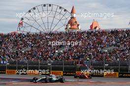 Lewis Hamilton (GBR) Mercedes AMG F1 W09. 30.09.2018. Formula 1 World Championship, Rd 16, Russian Grand Prix, Sochi Autodrom, Sochi, Russia, Race Day.