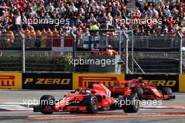 Sebastian Vettel (GER) Ferrari SF71H. 30.09.2018. Formula 1 World Championship, Rd 16, Russian Grand Prix, Sochi Autodrom, Sochi, Russia, Race Day.