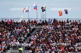 Fans in the grandstand. 30.09.2018. Formula 1 World Championship, Rd 16, Russian Grand Prix, Sochi Autodrom, Sochi, Russia, Race Day.