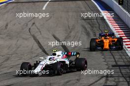 Sergey Sirotkin (RUS) Williams FW41. 30.09.2018. Formula 1 World Championship, Rd 16, Russian Grand Prix, Sochi Autodrom, Sochi, Russia, Race Day.