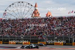 Valtteri Bottas (FIN) Mercedes AMG F1 W09. 30.09.2018. Formula 1 World Championship, Rd 16, Russian Grand Prix, Sochi Autodrom, Sochi, Russia, Race Day.