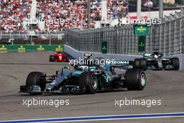 Valtteri Bottas (FIN) Mercedes AMG F1 W09. 30.09.2018. Formula 1 World Championship, Rd 16, Russian Grand Prix, Sochi Autodrom, Sochi, Russia, Race Day.