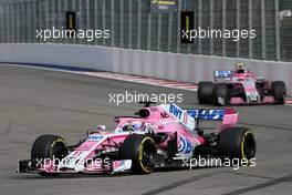Sergio Perez (MEX) Sahara Force India F1   30.09.2018. Formula 1 World Championship, Rd 16, Russian Grand Prix, Sochi Autodrom, Sochi, Russia, Race Day.