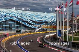 Romain Grosjean (FRA) Haas F1 Team VF-18. 30.09.2018. Formula 1 World Championship, Rd 16, Russian Grand Prix, Sochi Autodrom, Sochi, Russia, Race Day.