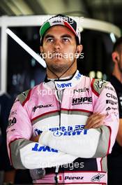 Sergio Perez (MEX) Racing Point Force India F1 Team. 29.09.2018. Formula 1 World Championship, Rd 16, Russian Grand Prix, Sochi Autodrom, Sochi, Russia, Qualifying Day.
