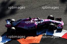 Sergio Perez (MEX) Racing Point Force India F1 VJM11. 29.09.2018. Formula 1 World Championship, Rd 16, Russian Grand Prix, Sochi Autodrom, Sochi, Russia, Qualifying Day.